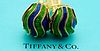TIFFANY & CO 18K GOLD ENAMEL  CLIP-ON EARRINGS