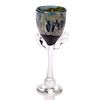 A Clear and Colored Glass Goblet by a Cleveland Art Institute Alumnus, 20th Century.