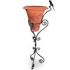 Terracotta and Iron Planter Stand