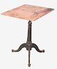 A Vintage Artist's Drafting Table with Cast-Iron Base and Wooden Top, 20th Century.
