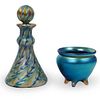 (2Pc) Lundberg Studio Art Glass Bowl