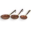 (3 Pc) Antique Copper Pans