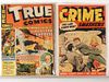 2PC Trojan Mag. Crime Smashers #1 & True Comics 30