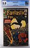 Marvel Comics Fantastic Four #52 CGC 5.0