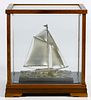 Sterling Silver Sailboat in Case