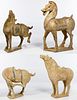 Asian Tang Style Terracotta Horse Figurine Assortment