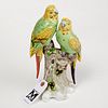Sitzendorf porcelain parakeets figural group