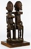 African Dogon Carved Wood Couple Sculpture