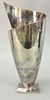 Maison Desny silver plated vase marked "Desny, Paris, Made in France Depose", 13 1/2" h.