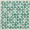 Frank Camarda (20th C.), ink and wire on paper, green checkered design, framed under glass, 11" x 10".