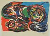 Karel Appel (1921 - 2006), color lithograph, composition with figures, signed and dated lower right "Appel 66", numbered lower left 121/200, image 17 