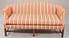 Chippendale style upholstered sofa, 34 1/2" x 72" w. x 23" d. (seat).