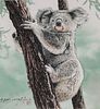 Xu Yanbo (Chinese, B. 1943) "Koala Climbing Tree"