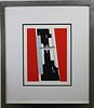 Framed 20th C. Abstract Lithograph