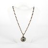 NATIVE AMERICAN NAVAJO STYLE STERLING SILVER NECKLACE