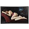 PAINTING OF NUDE WOMAN RECLINING BY RUBEN CAMARGO