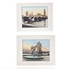TWO PHOTOGRAPHIC PRINTS, VIEWS OF LONDON BY GARRY SEIDEL