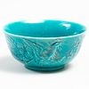 Chinese Turquoise Glazed Porcelain Dragon and Phoenix Bowl