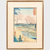 Utagawa Hiroshige (1796-1858): Fuji from Meguro Yuhigaoka