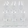 Set of Twelve La Rochere Glass Goblets