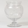 Webb Cut Glass Urn Form Vase