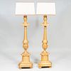 Pair of Portuguese Giltwood TorchÃ¨res