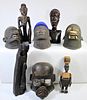 Collection of (8) Makonde Helmet Masks and Figures