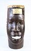 African Ironwood Ornament Drum Early 1900's