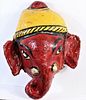 Ganesh, Indian Hand-Painted Paper Mache Mask