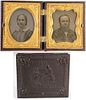 U.S. Thermoplastic Case with Tintypes 1850's