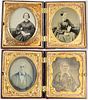 U.S. Thermoplastic Cases with Ambrotypes 1850's