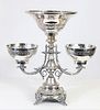 Grand Victorian Style Silver Plate Epergne
