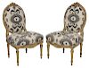 Pair Louis XV Style Carved and Gilt