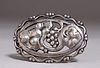 Arts & Crafts Sterling Silver Grapevine Brooch c1920s