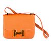 Hermes tan leather purse