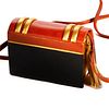Vintage Paloma Picasso leather book style evening bag