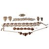 Collection of vintage rhinestone jewelry