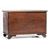 A Federal Diminutive Dark-Stained Pine Blanket Chest