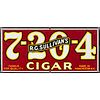 A R.G. Sullivan's 7-20-4 Cigar Porcelain Advertising Sign
