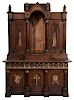 Gothic Revival Carved and Paint-