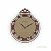 Patek Philippe & Co. Diamond and Ruby Open-face Watch