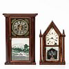 Brewster & Ingraham and Jerome Shelf Clocks