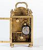 French Miniature Brass Table Clock
