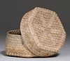 New England Native American Covered Basket c1950s