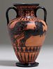 Large Russell Crook Greek Chariot Vase 1936