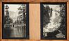 Two Antique Oak Framed Yosemite Photos c1900s