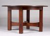 Gustav Stickley 54"d Fixed-Top Dining Table c1904