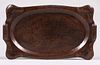 Large Frost - Dayton, OH Hammered Copper Tray c1910