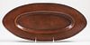 George H. Trautmann Hammered Copper Oval Tray