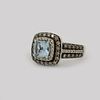 Le Vian 14K WG Aquamarine & Diamond Ring